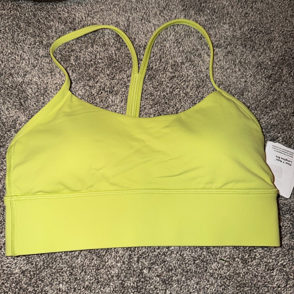 Lululemon Athletica Vibrant Yellow Sports Bra